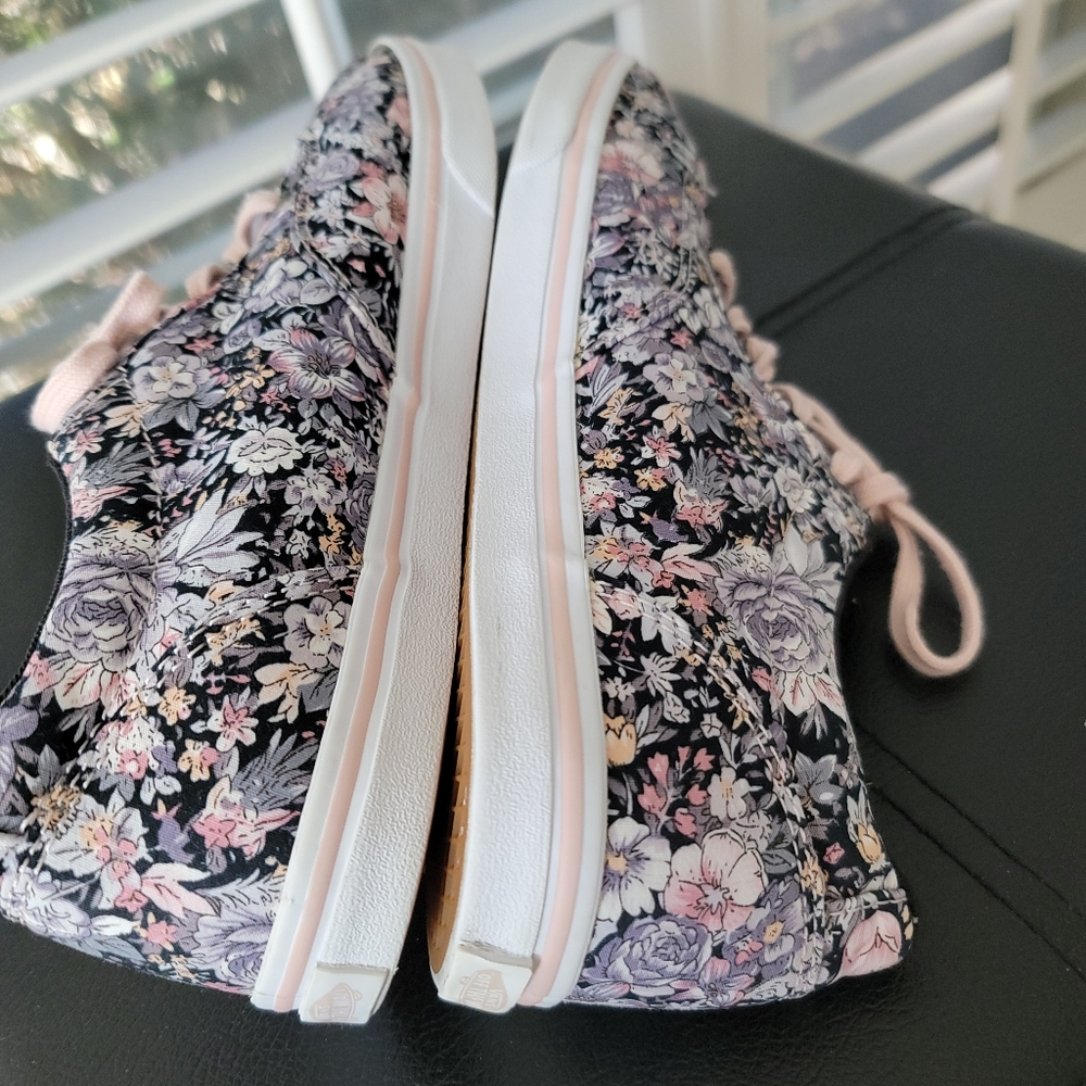 VANS Floral Sneakers SZ 9 - Picture 3 of 9